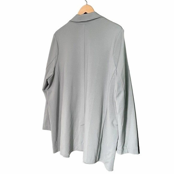 NWT Athleta Eastbound Blazer Minimalist Gray Sage Green Jacket Women’s Size18 - Picture 8 of 16